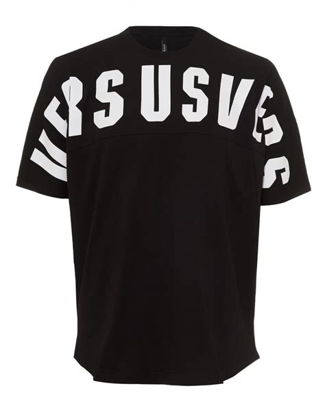 versus versace shirt black|Versace t shirt price.